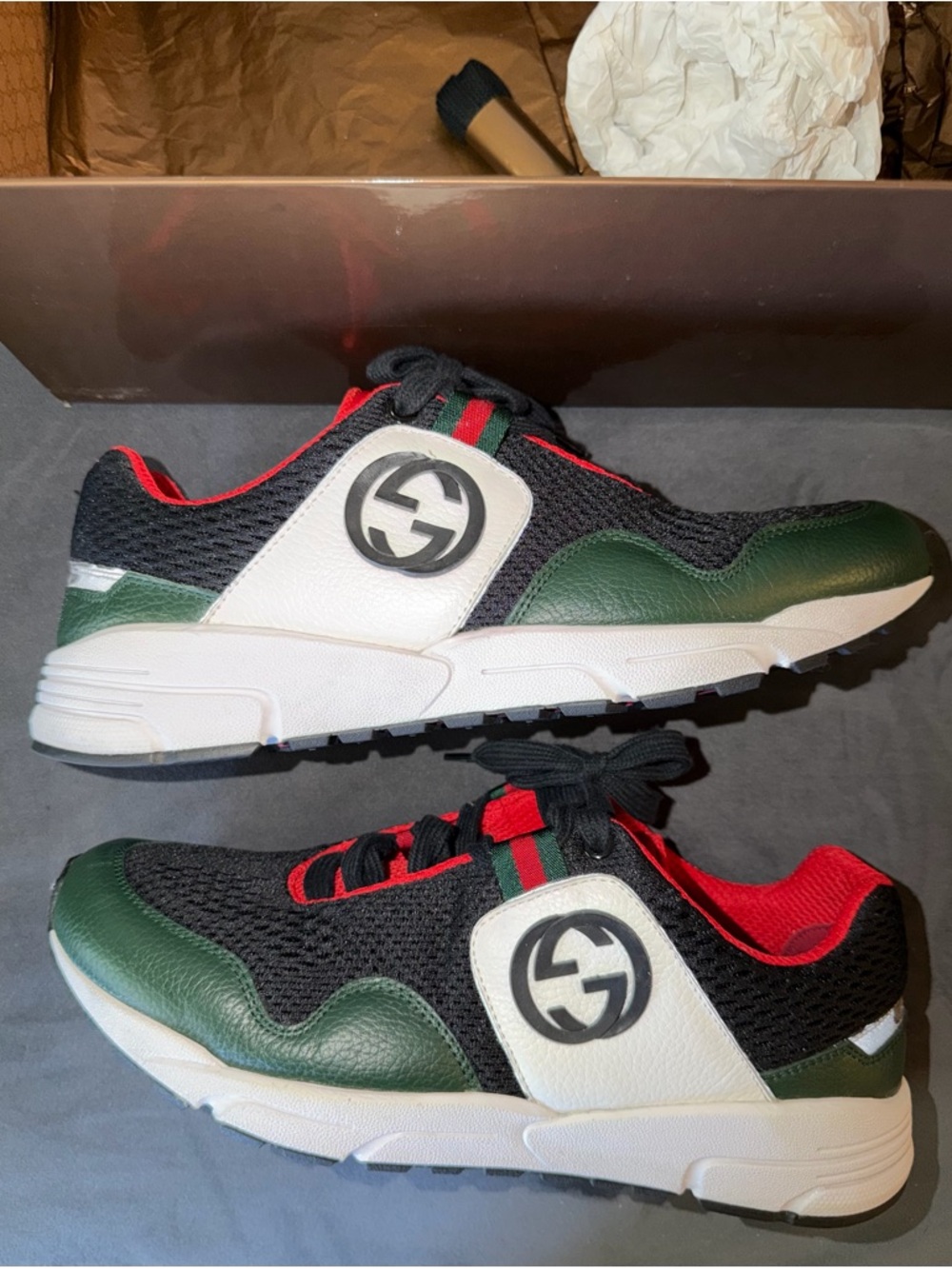 Gucci Multicolor Typhoon Sneakers Size 7 UK, 8M US